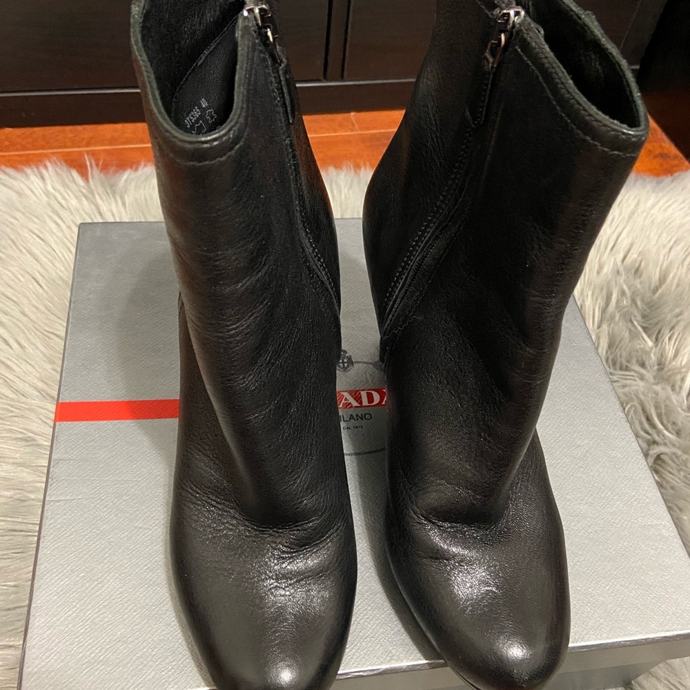 Prada calzature donna cervo boots black
